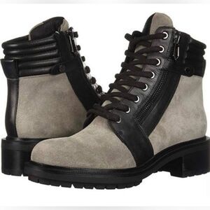 Stylish BOTKIER Black and Gray Women's MOTO COMBAT Boots; Size 7.5 Brand New!
